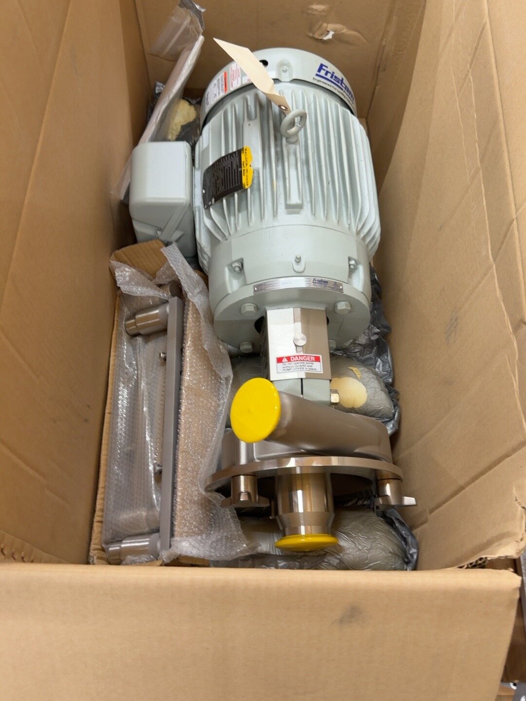 Fristam Pumps Hygienic stainless centrifugal pump package, 10 HP