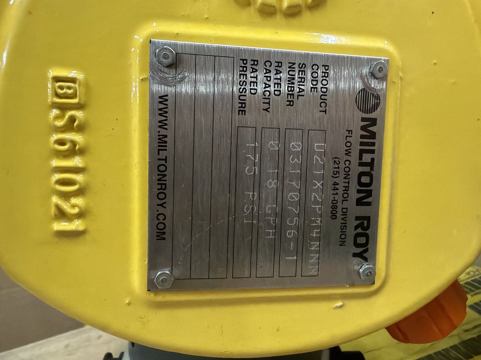 Milton Roy MacRoy 0.18 GPH 175 PSI explosion-proof metering pump thumbnail 5