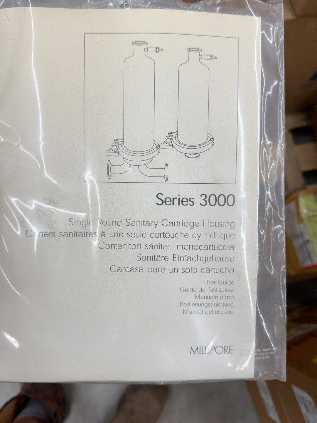 Millipore Single-round sanitary cartridge-filter housing, 20 in Code 7