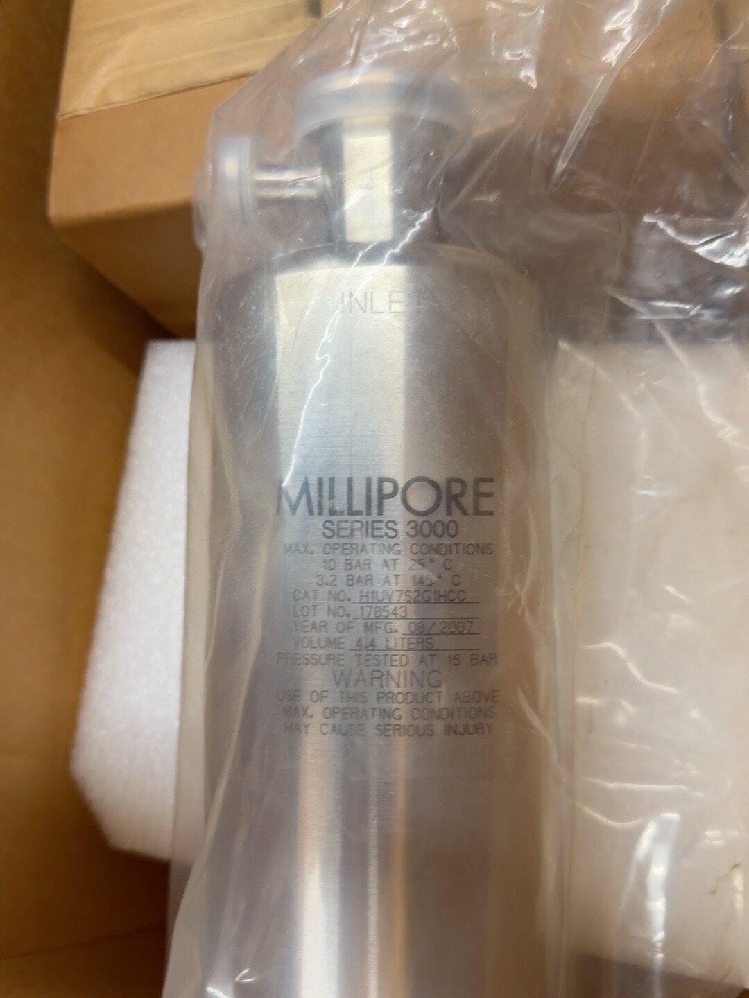 Millipore Single-round sanitary cartridge-filter housing, 20 in Code 7 thumbnail 2