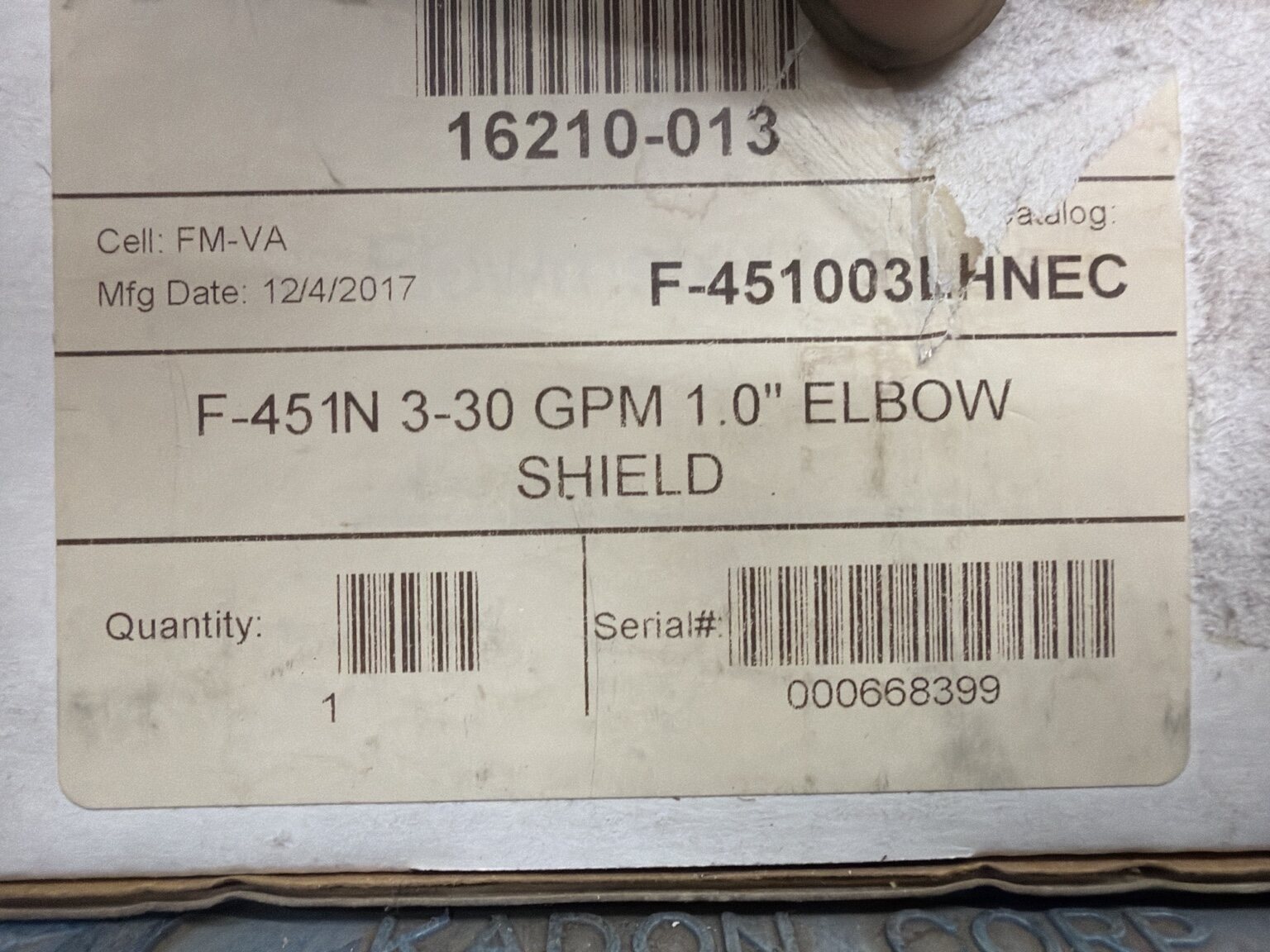 Blue-White Industries, Ltd. Polysulfone variable-area flowmeter, 3-30 GPM, 1 in elbow, shielded thumbnail 2