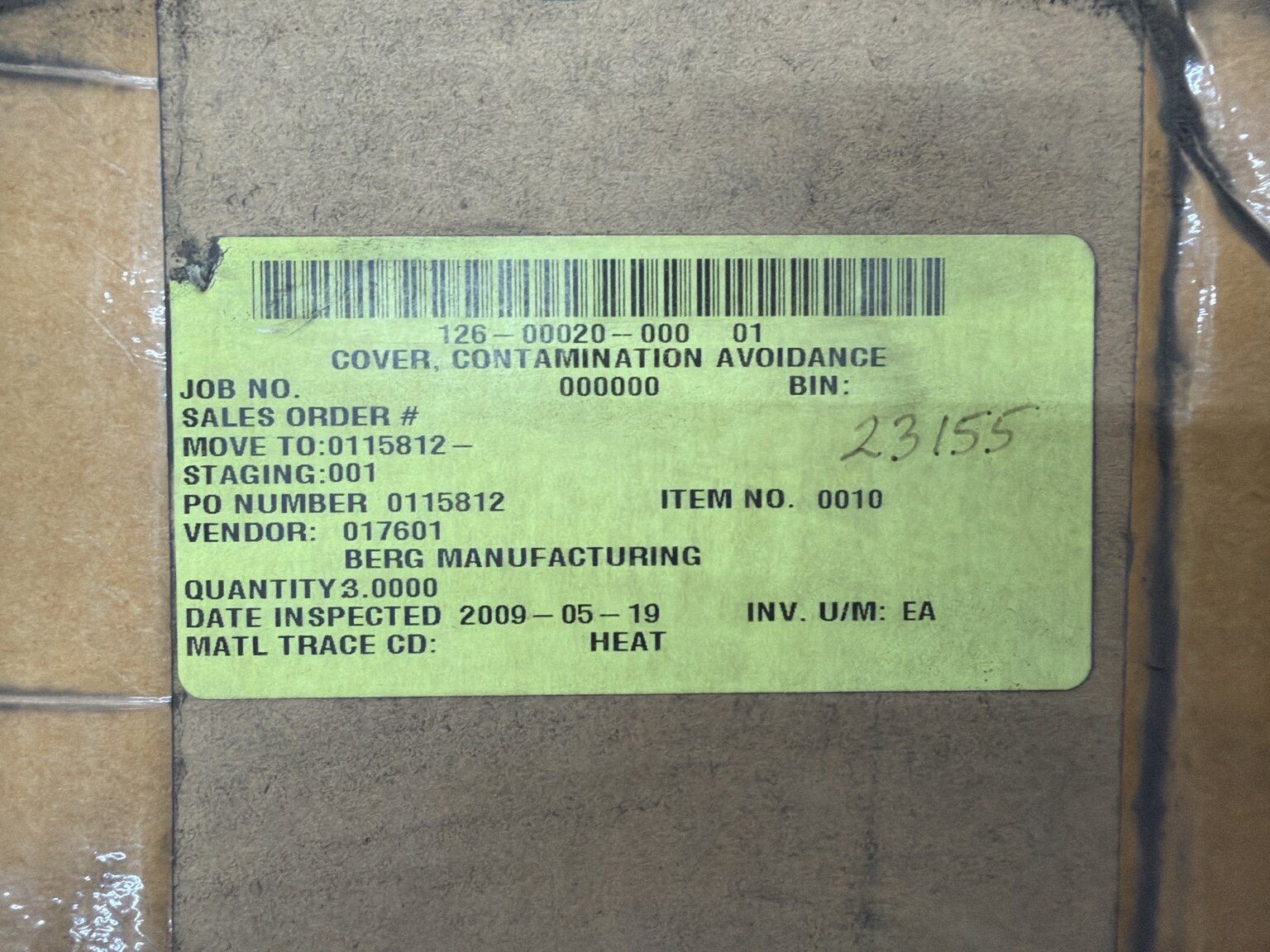 Berg Manufacturing, Inc. (now part of HDT Global Custom contamination-avoidance equipment cover thumbnail 2
