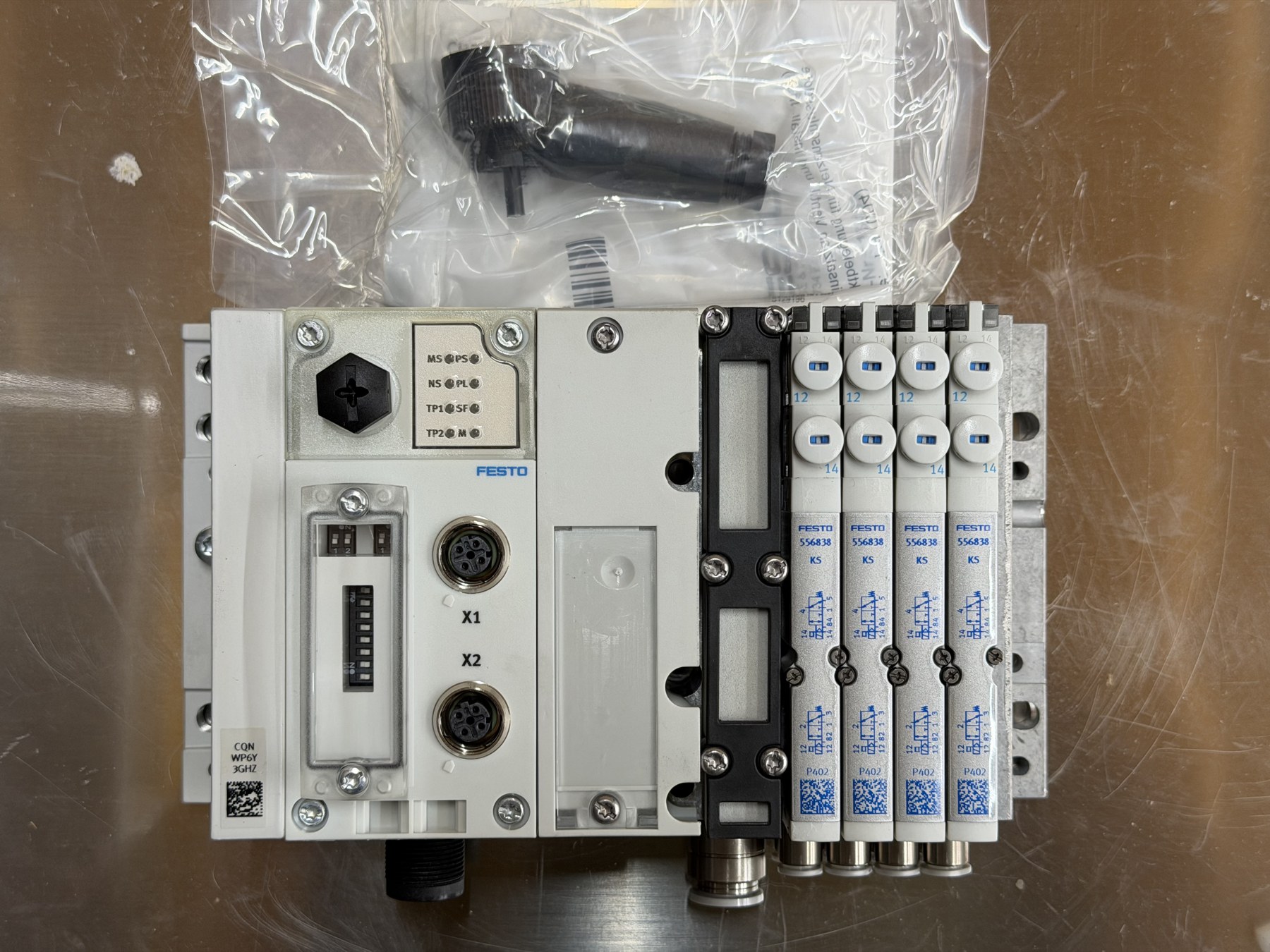 Festo MPA Pneumatic Valve Manifold Assembly with CPX-FB36 — Tagged 8SOL thumbnail 2