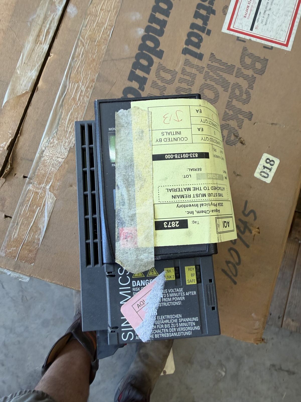 Siemens SINAMICS G120C PN drive with operator keypad — 7.5 kW / 10 hp thumbnail 3