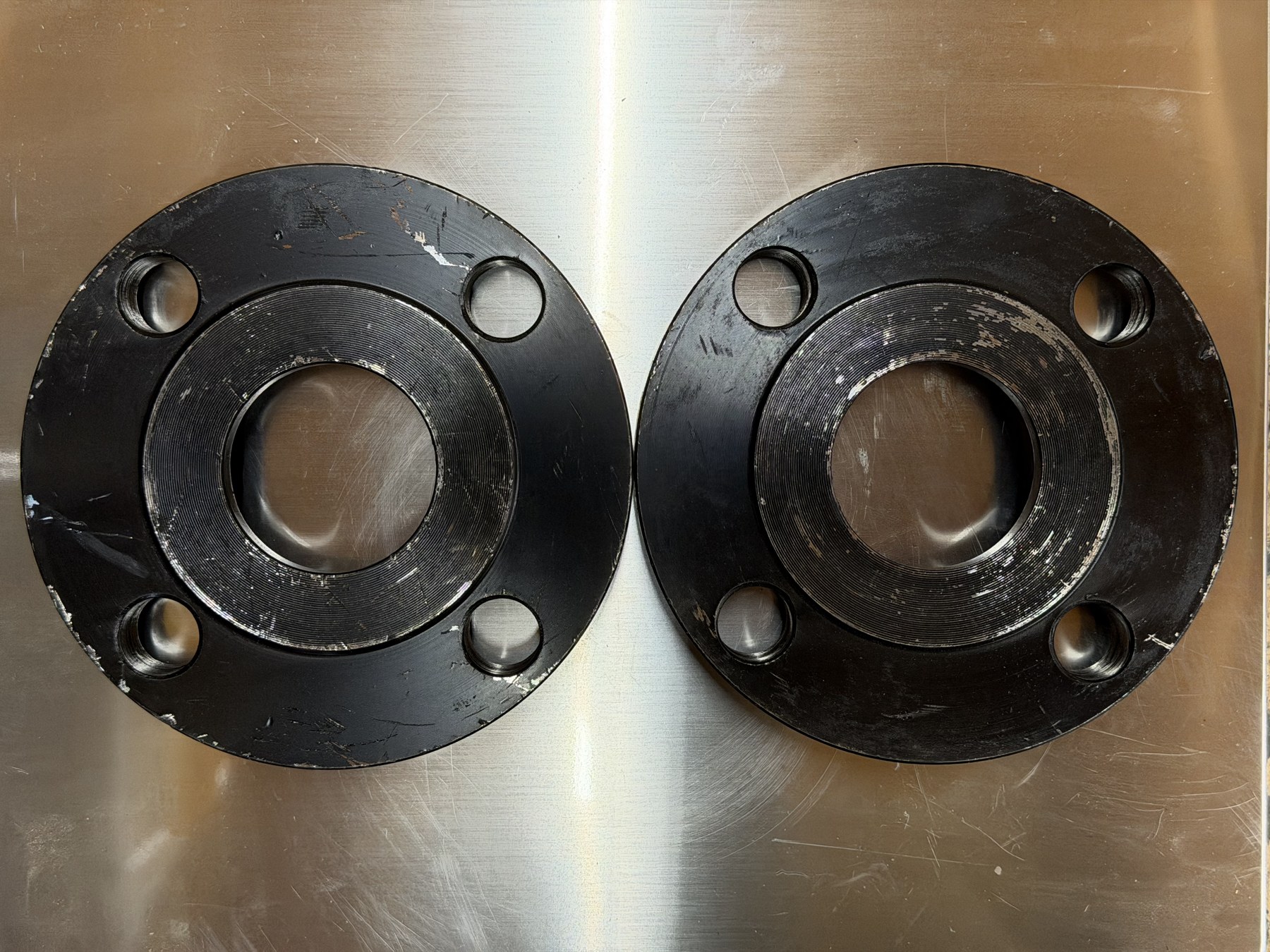 2-inch Class 150 carbon steel socket-weld flanges — lot of 3 thumbnail 2