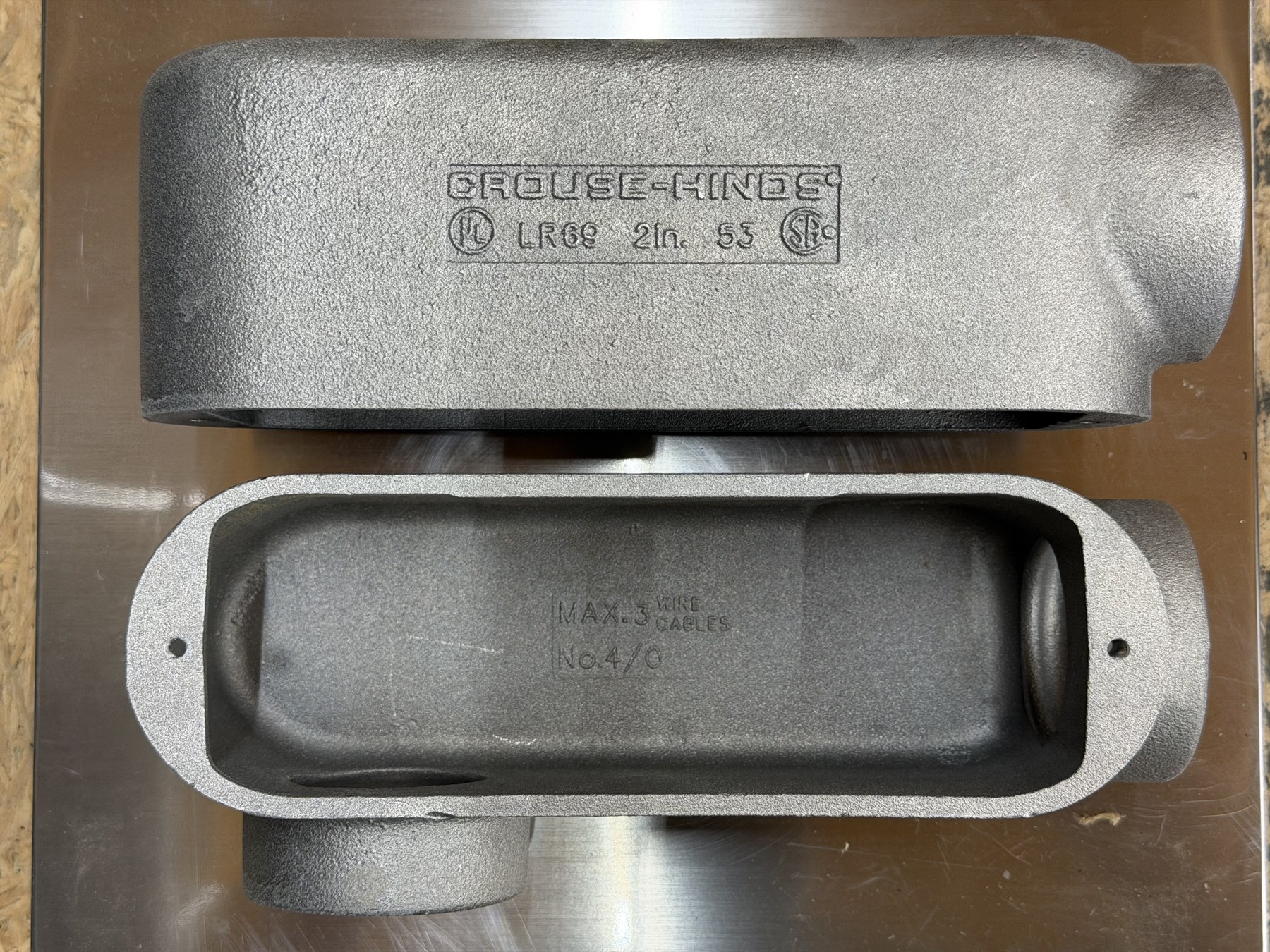 Crouse-Hinds LR69 2-inch Mark 9 Condulet Conduit Body — No Cover