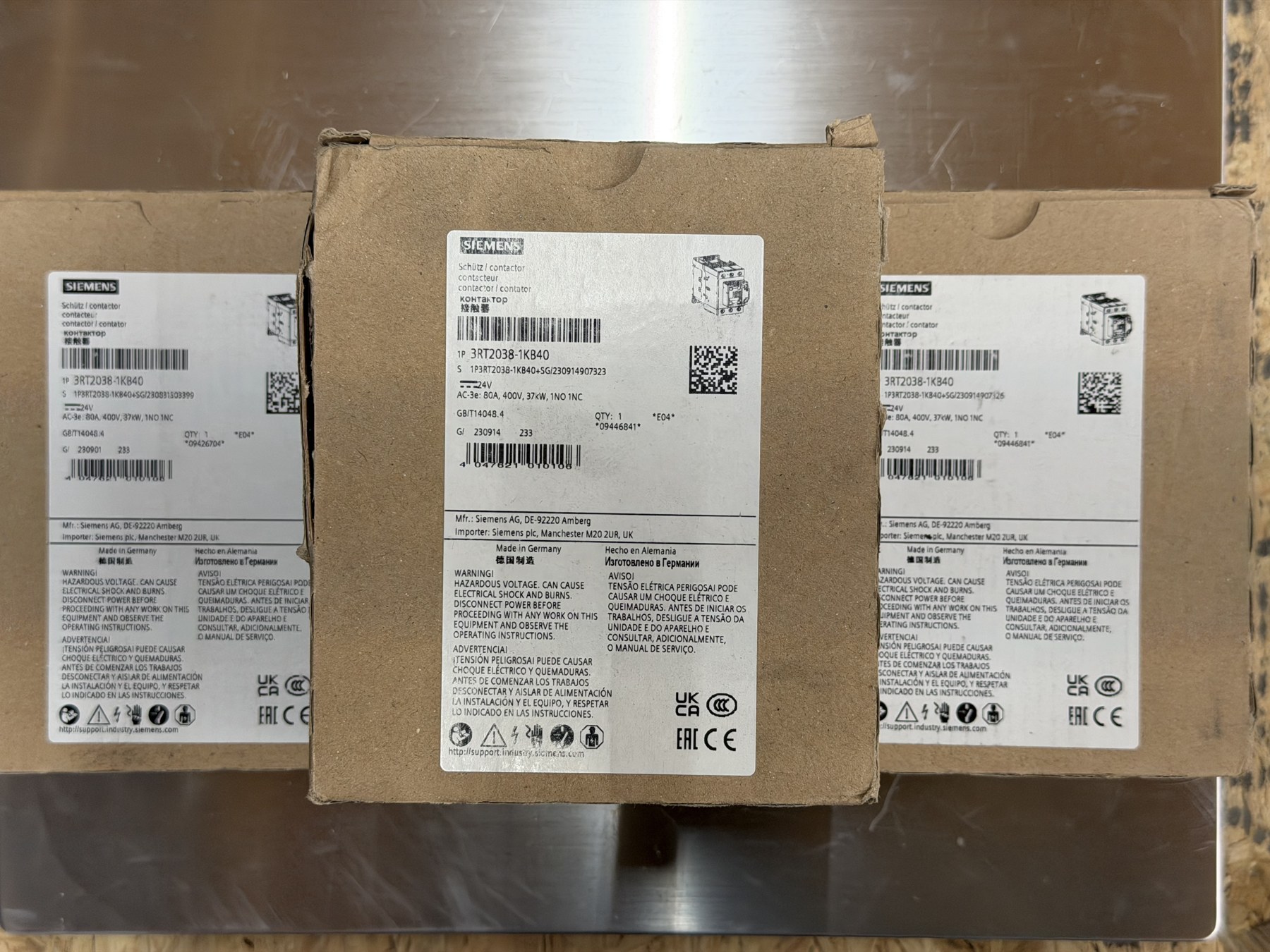 Siemens SIRIUS 3RT2038-1KB40 Contactor 80A 24V DC 1NO 1NC thumbnail 5
