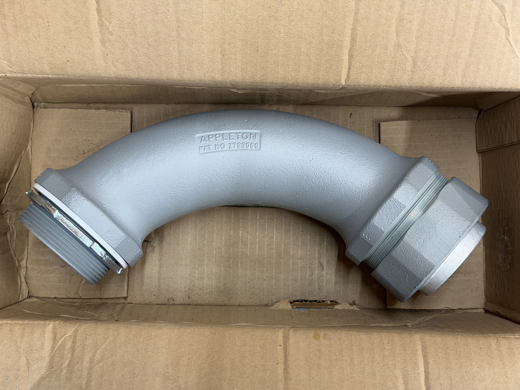 Appleton ST90300 3-inch Liquidtight 90° Connector — New in Box thumbnail 2