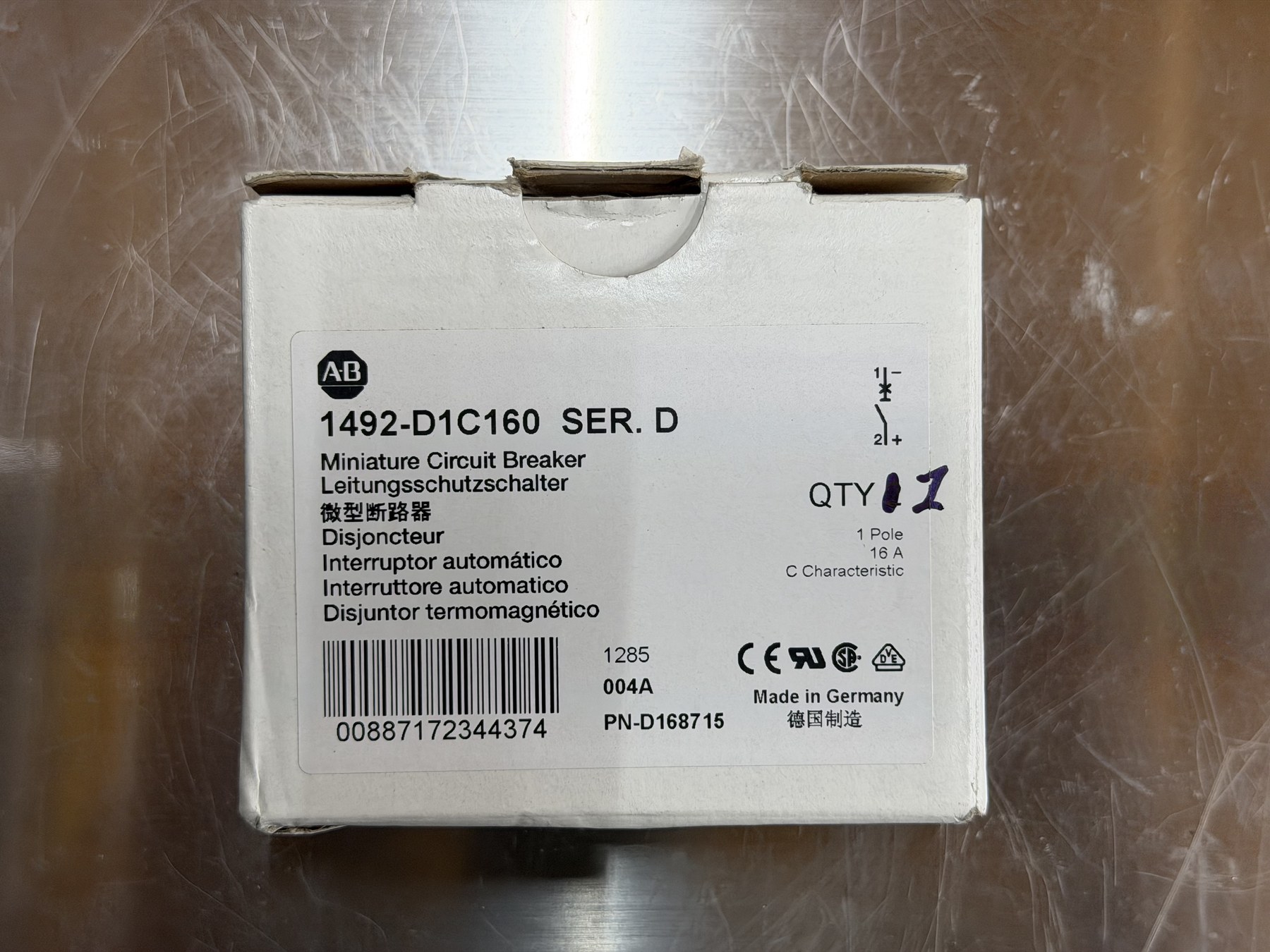 Allen-Bradley Three-Breaker Lot: 2x 1489-M1C100 + 1x 1492-D1C160 thumbnail 8