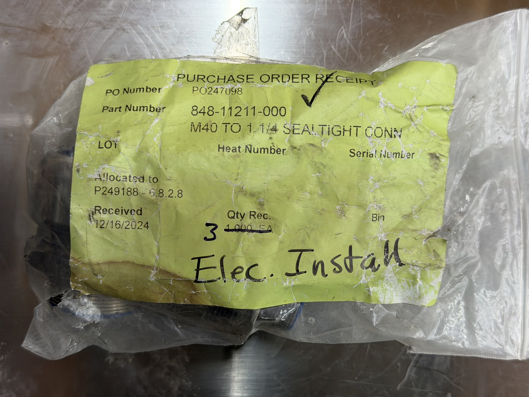 M40 to 1-1/4-inch Sealtight Connectors — Lot of 3 thumbnail 3