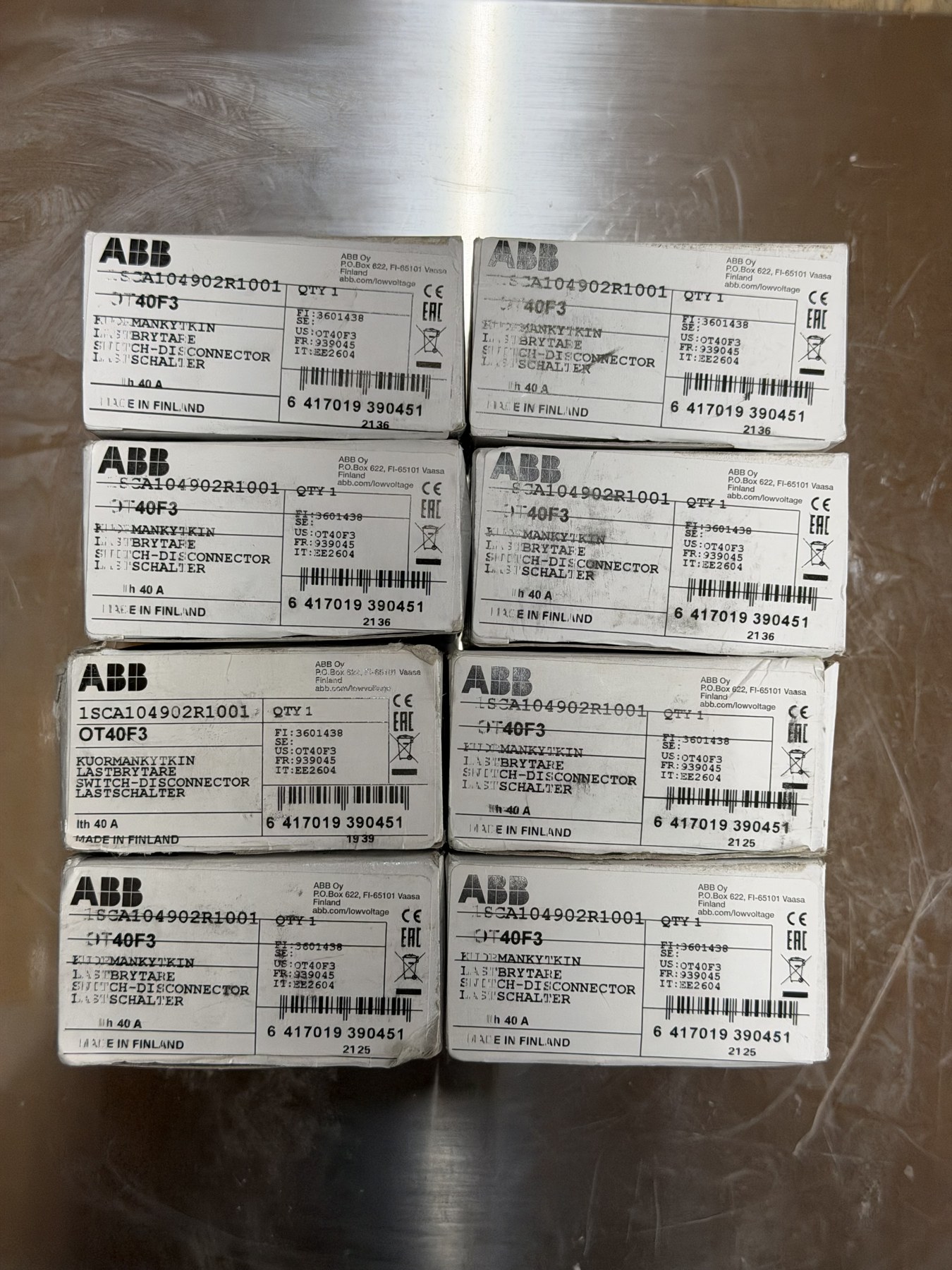 ABB OT40F3 40A 3-Pole Non-Fused Switch-Disconnector thumbnail 2