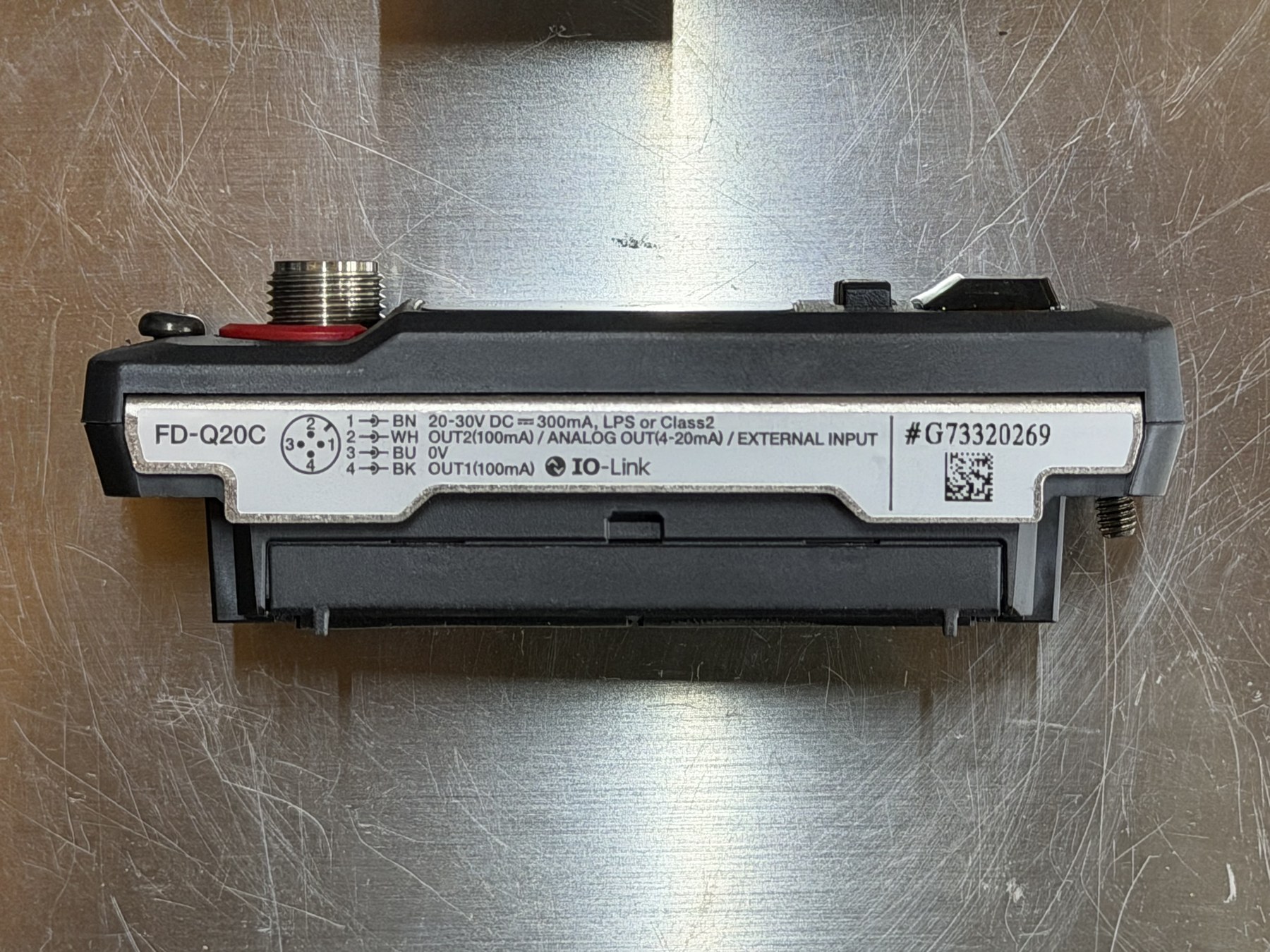 KEYENCE FD-Q20C Clamp-On Flow Sensor with Mounting Hardware thumbnail 2