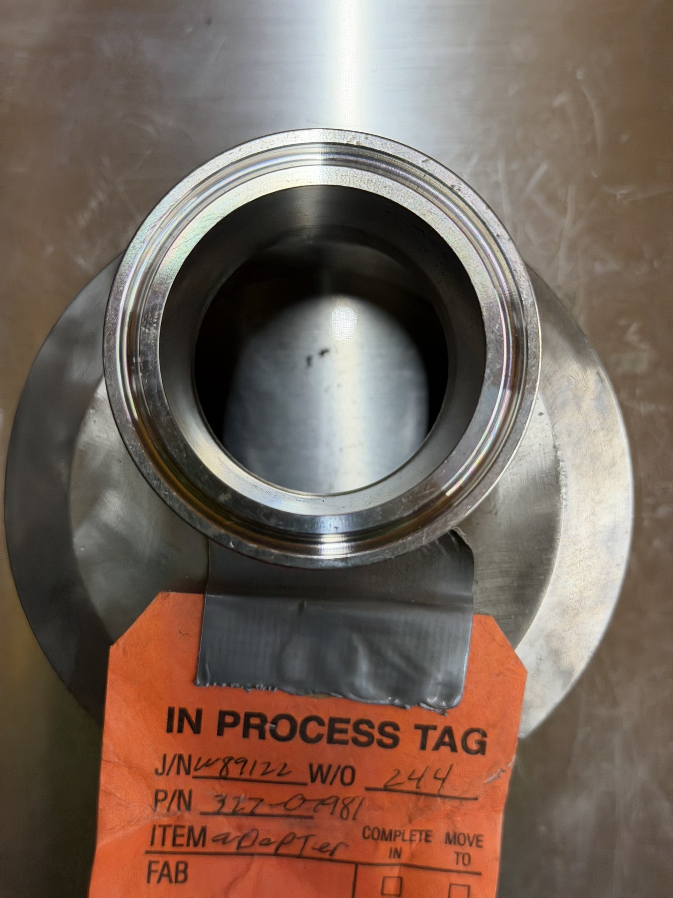 Aqua-Chem Stainless Sanitary Tri-Clamp Reducing Adapter — Shop Fabrication thumbnail 3