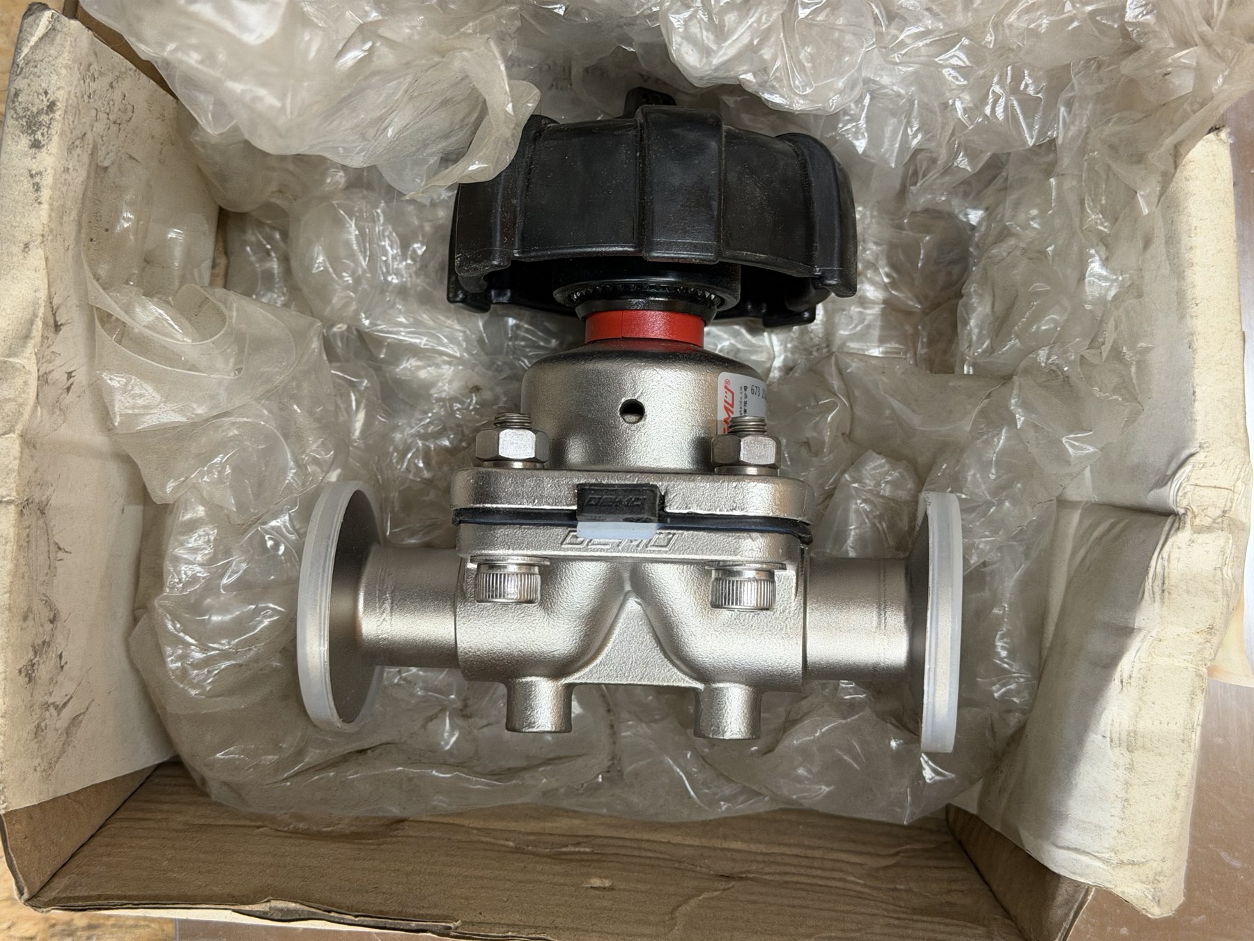 GEMÜ 673 DN25 Manual Stainless Sanitary Diaphragm Valve