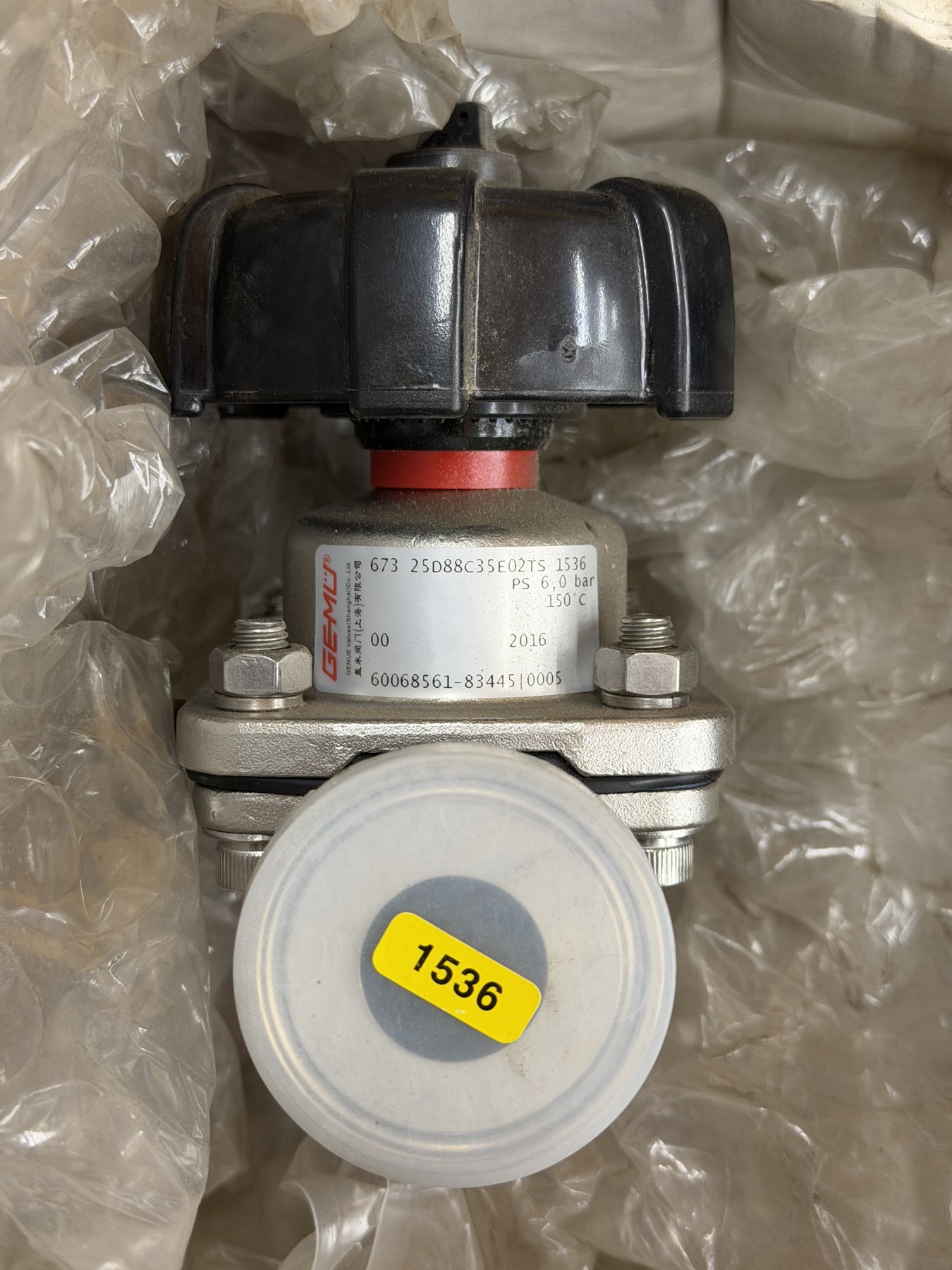 GEMÜ 673 DN25 Manual Stainless Sanitary Diaphragm Valve thumbnail 4