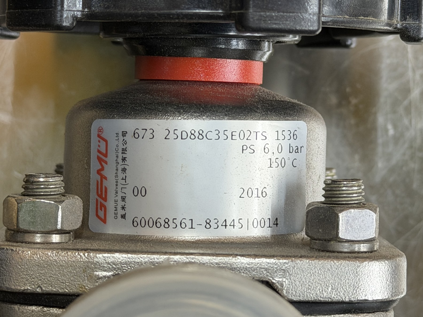GEMÜ 673 DN25 Manual Stainless Sanitary Diaphragm Valve thumbnail 7